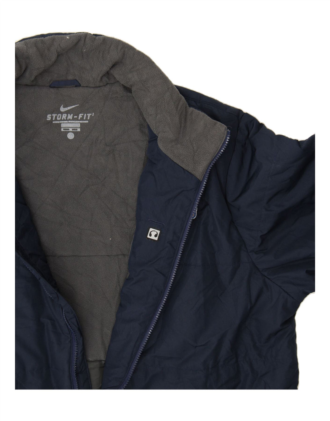 NIKE Mens Storm-Fit Windbreaker Jacket UK 42 XL Navy Blue Polyester Vintage Nike and Second-Hand Nike from Messina Hembry 