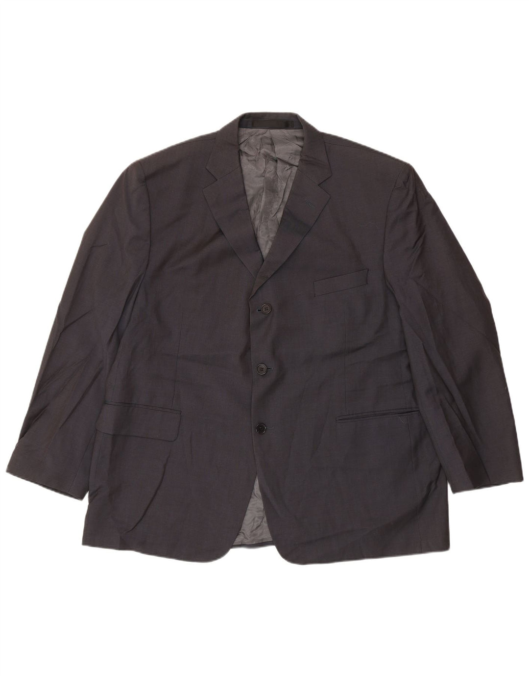 Marks & Spencer Męska marynarka zapinana na 3 guziki UK 46 3XL Granatowa wełna