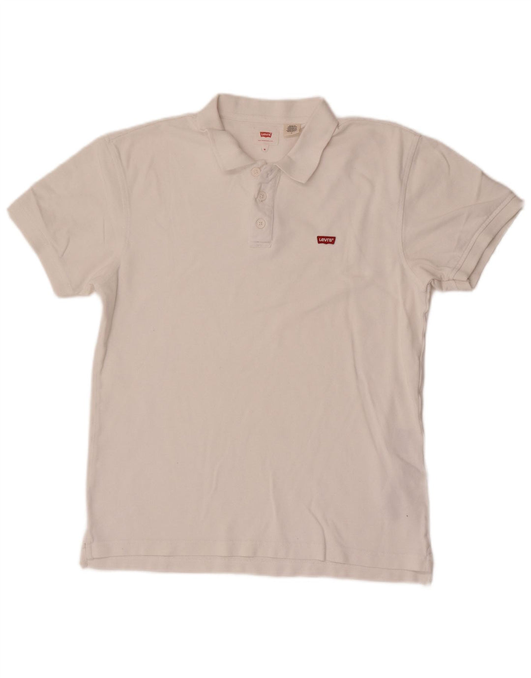 Męska koszulka polo Levi's, średnia biała bawełna