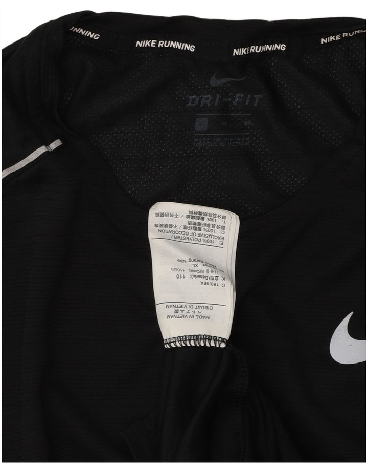 Męska koszulka Nike Dri Fit z długim rękawem XL, czarna, poliestrowa