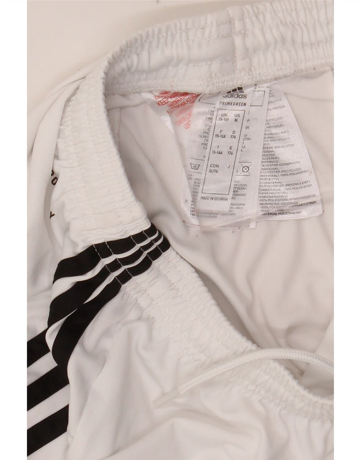 Chłopięce spodenki sportowe ADIDAS Aeroready 15-16 lat, biały poliester
