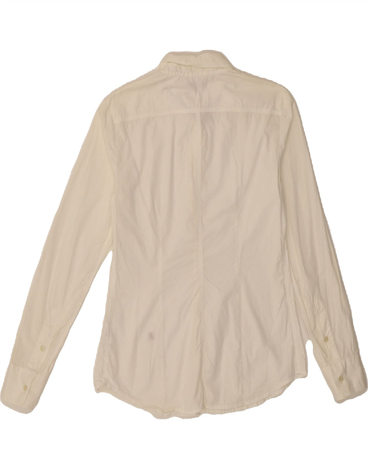 REPLAY Womens Shirt UK 12 Medium White Vintage Replay and Second-Hand Replay from Messina Hembry 
