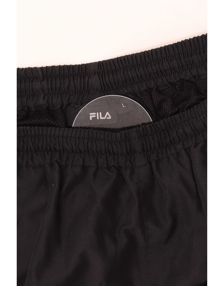 Wodoodporne spodnie damskie Fila UK 14, duże, czarne
