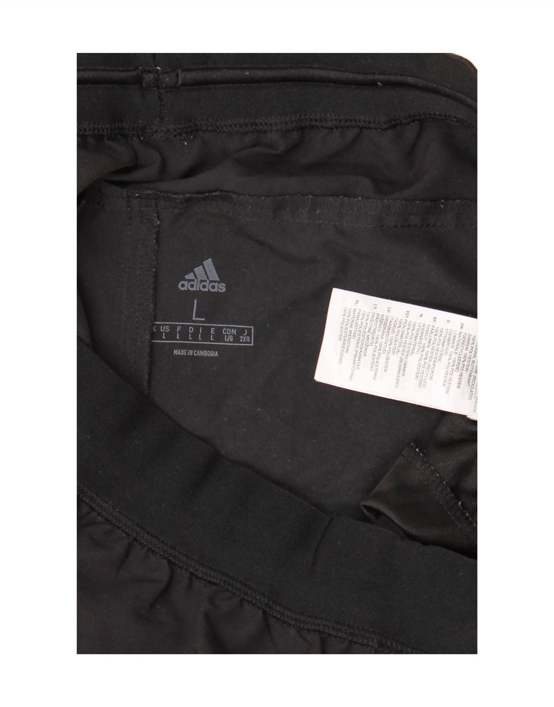 Męskie spodnie dresowe Adidas, duże, czarne, poliestrowe