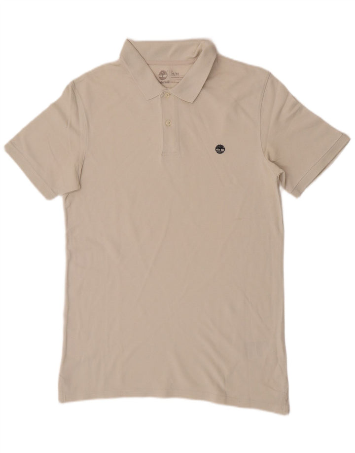 Męska koszulka polo Timberland Slim Fit, średnia beżowa bawełna