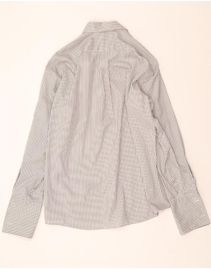 MICHAEL KORS Mens Shirt Size 16 Large Grey Pinstripe Vintage Michael Kors and Second-Hand Michael Kors from Messina Hembry 