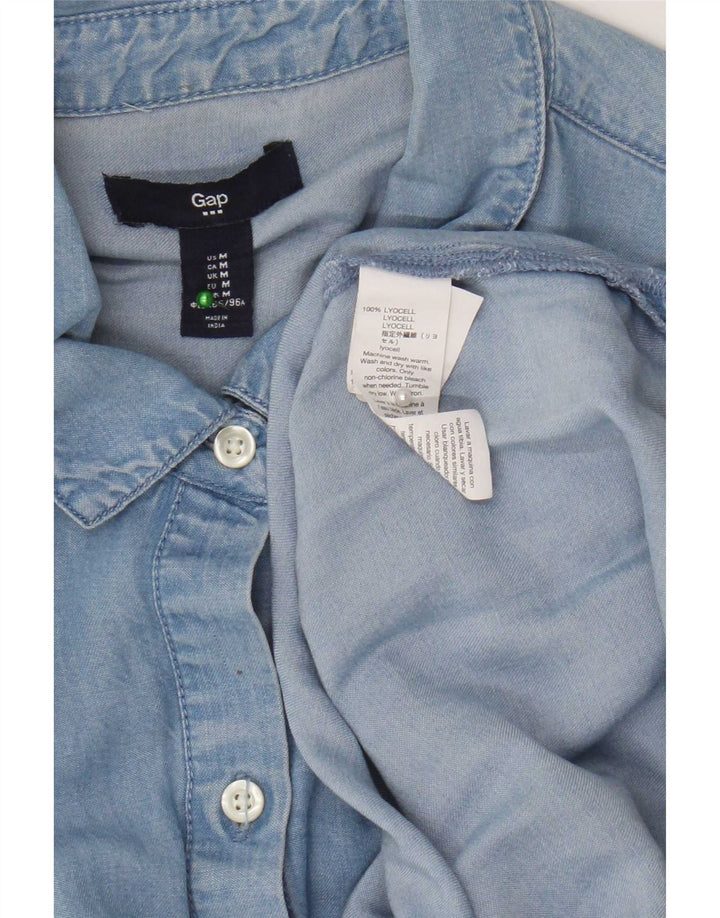 Damska koszula dżinsowa Gap UK 14 Medium Blue Lyocell