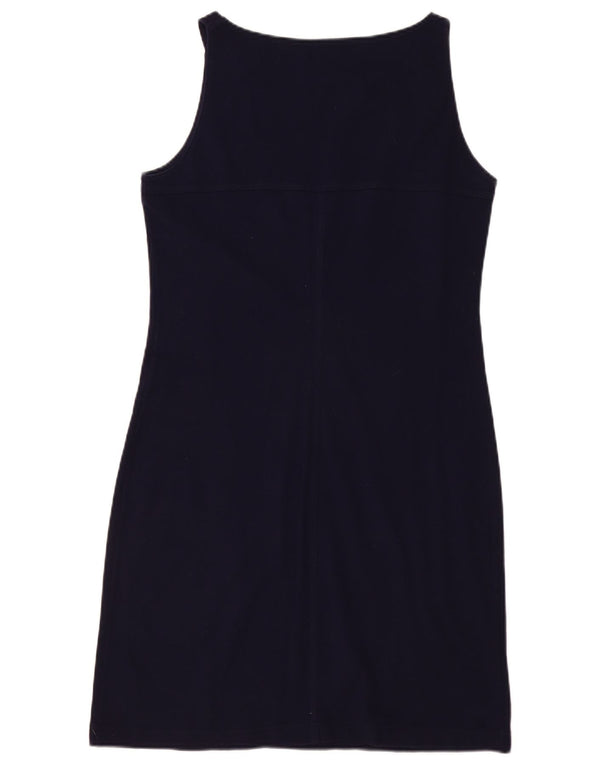 Lacoste Womens Sleeveless Sheath Dress Size 46 XL Navy Blue