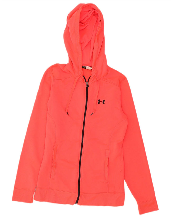 Damski sweter z kapturem i zamkiem Under Armour UK 10, mały, różowy poliester