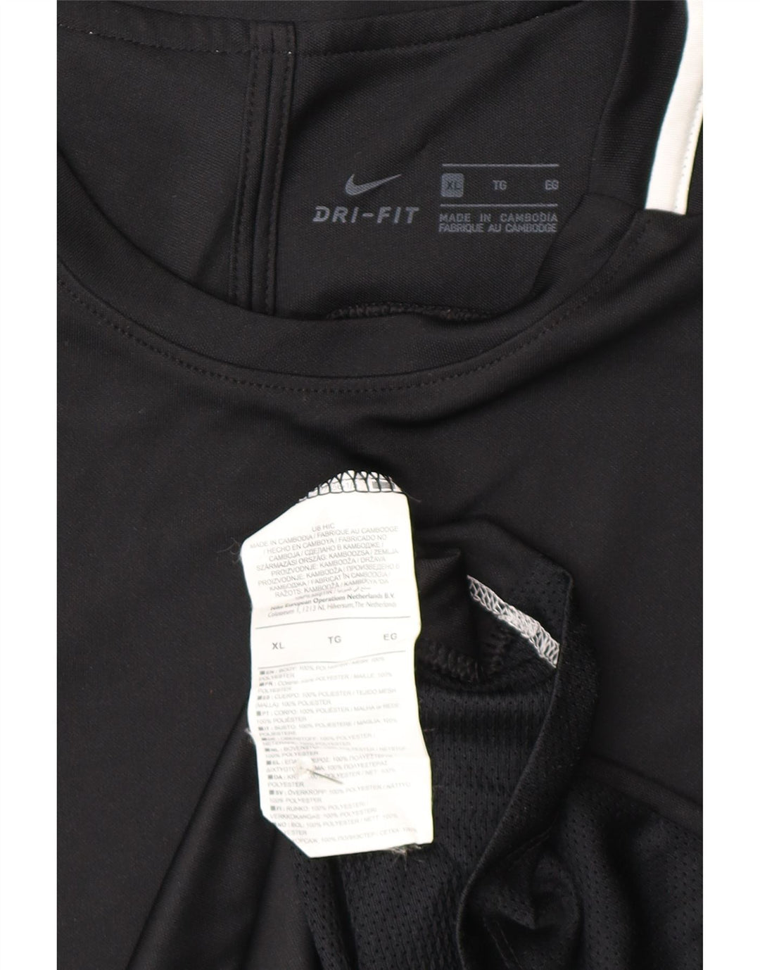 Męski T-shirt Nike Dri Fit Top XL, czarny poliester