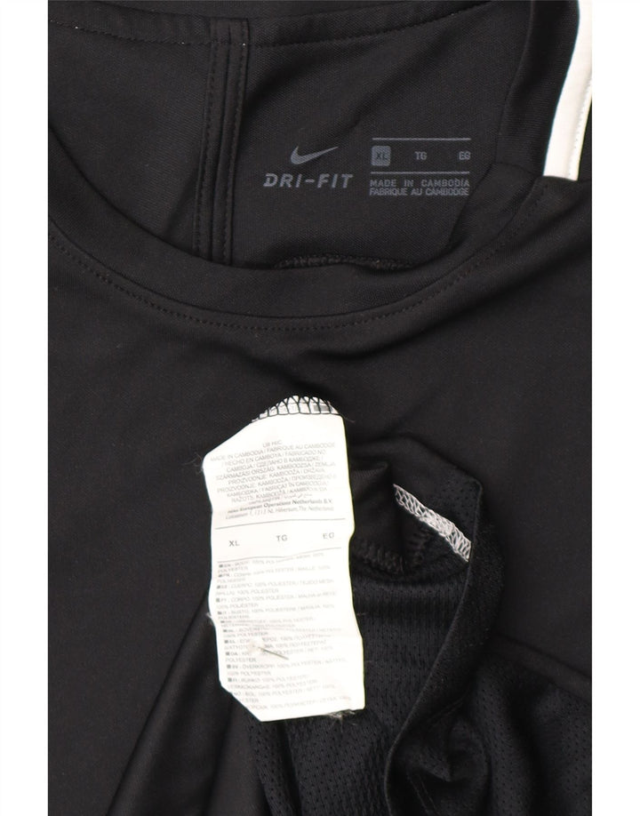 Męski T-shirt Nike Dri Fit Top XL, czarny poliester