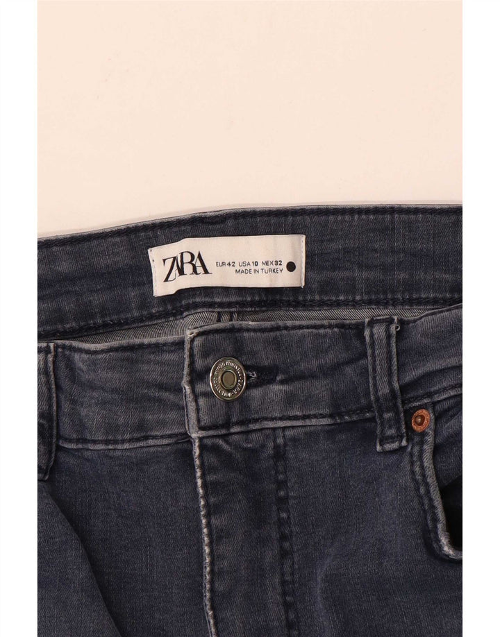 Jeansy damskie Zara Slim EU 42 Large W32 L28 Granatowe