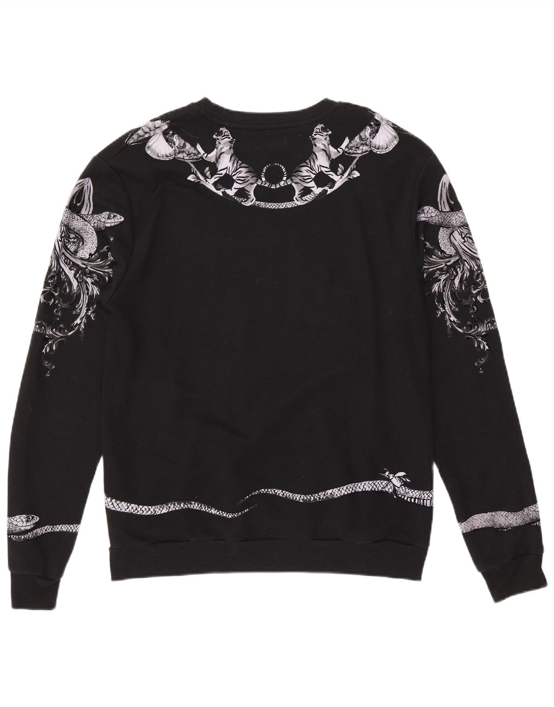 Męska bluza z grafiką Zara XL, czarna, bawełniana