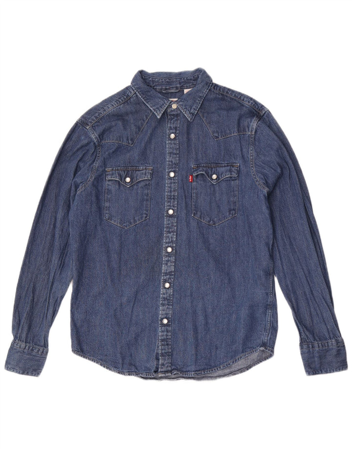 Koszula męska Levi's Standard Denim, średnioniebieska, bawełniana