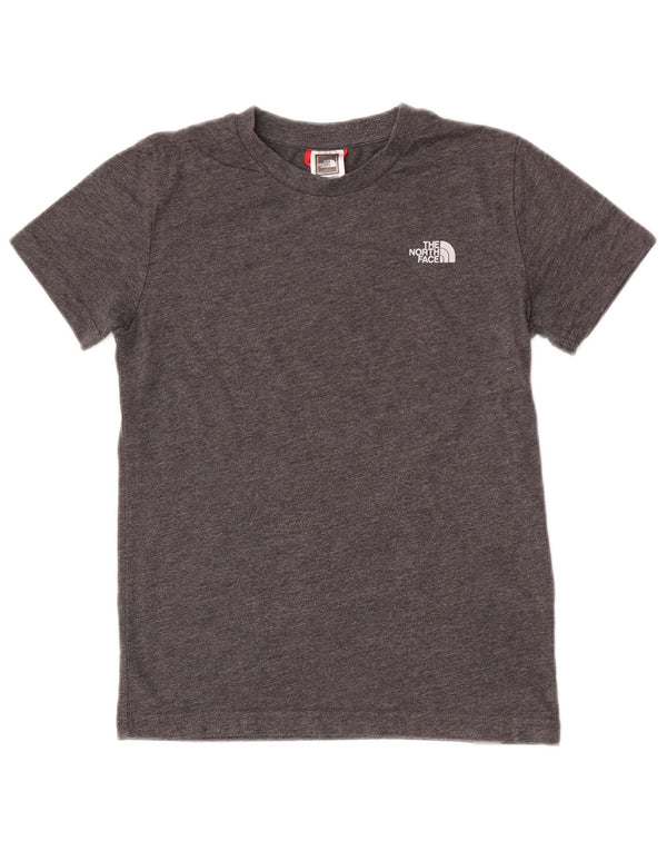 T-shirt chłopięcy The North Face 9-10 lat, średnioszary, bawełniany