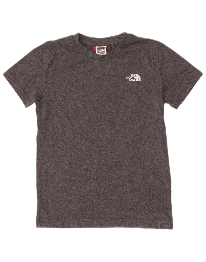 T-shirt chłopięcy The North Face 9-10 lat, średnioszary, bawełniany