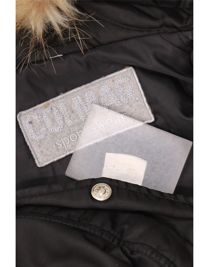 COLMAR Męska kurtka wiatrówka z kapturem UK 42 XL Czarny poliamid