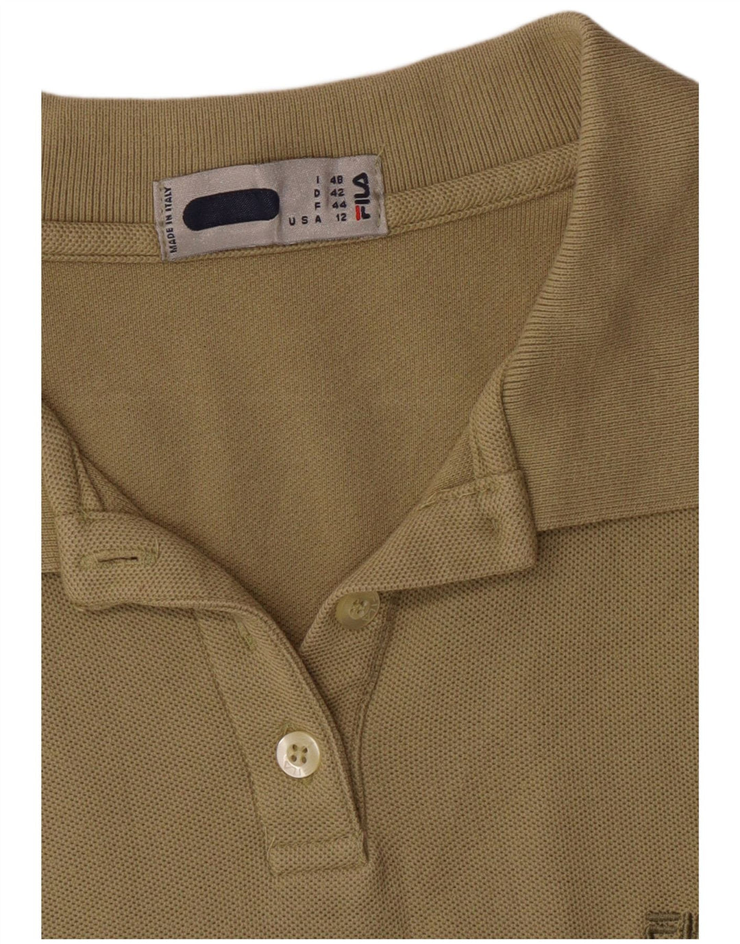 Damska koszulka polo bez rękawów FILA IT 48 XL Khaki
