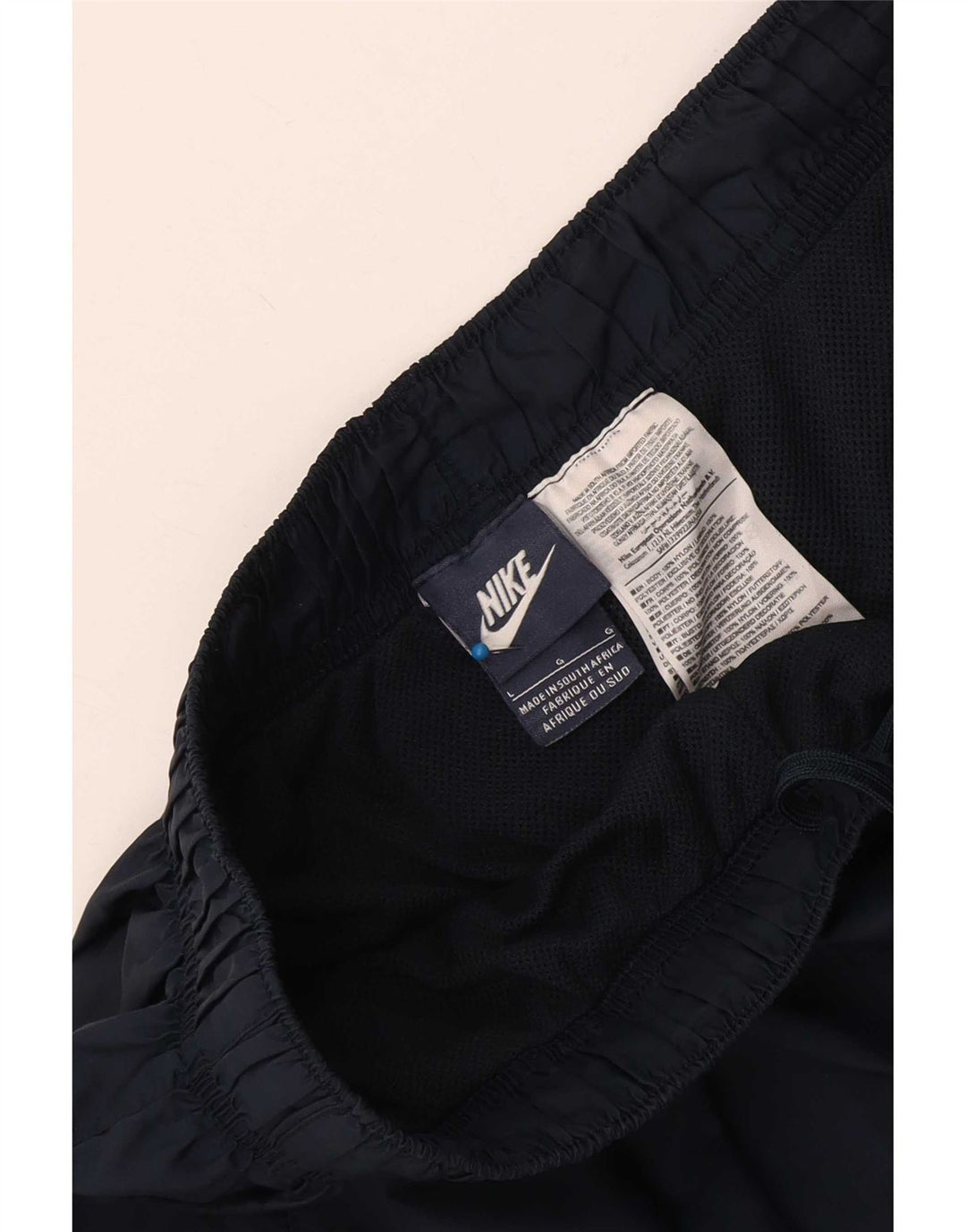 Męskie spodnie dresowe Nike Capri, duże, granatowe, nylonowe bloki kolorów