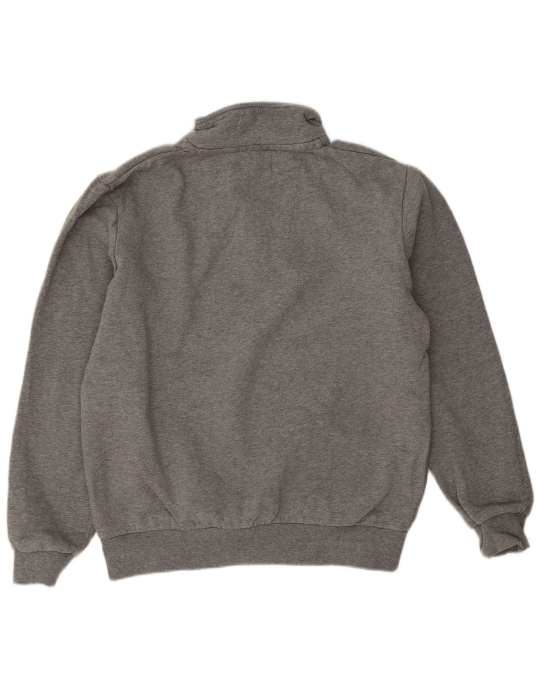 Crew Clothing Męska bluza z zamkiem błyskawicznym, średnioszara, bawełniana