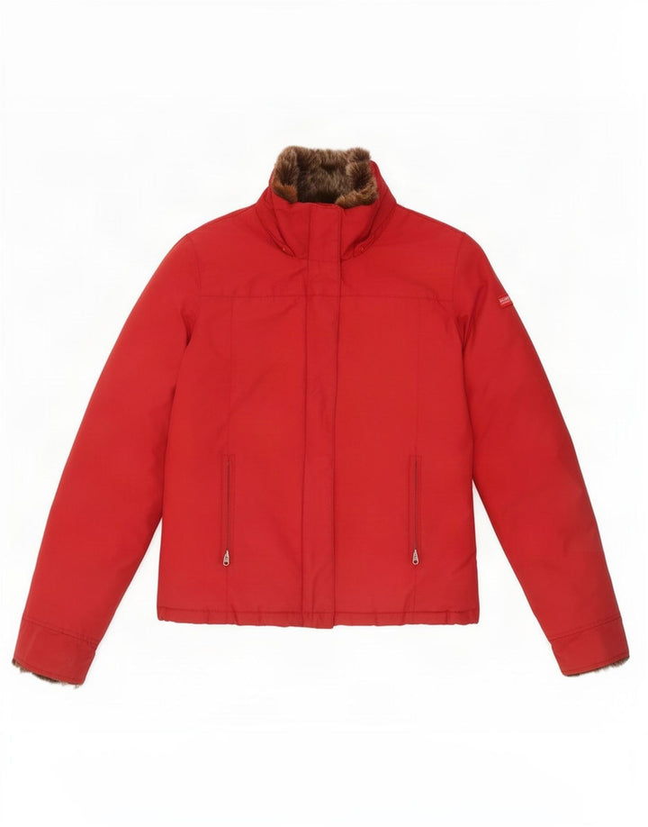 Ocieplana kurtka dziewczęca Woolrich 13-14 lat, czerwona, bawełniana