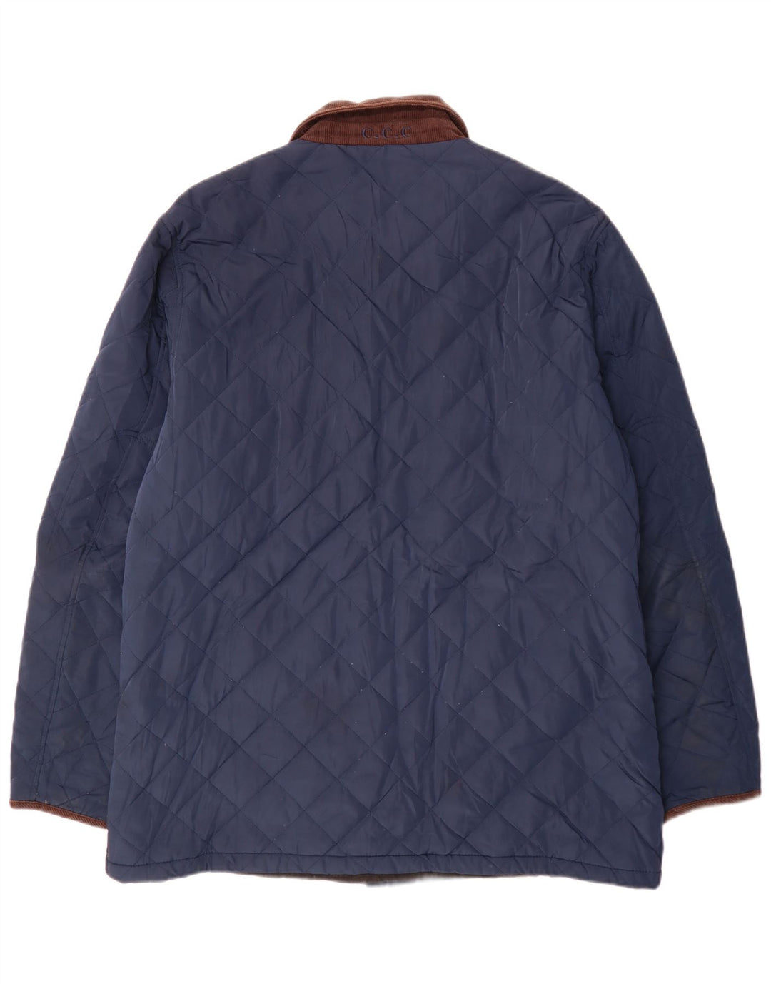 Crew Clothing Męska pikowana kurtka UK 44 2XL Granatowy poliester z blokami kolorów