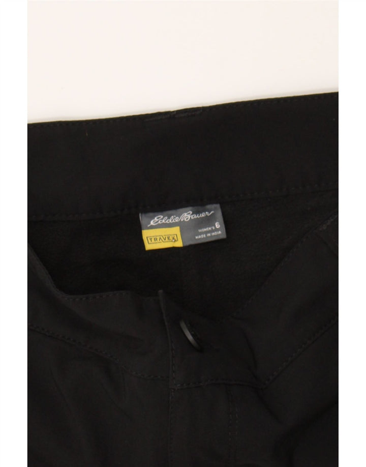 EDDIE BAUER Womens Straight Cargo Trousers US 6 Medium W33 L26 Black Vintage Eddie Bauer and Second-Hand Eddie Bauer from Messina Hembry 