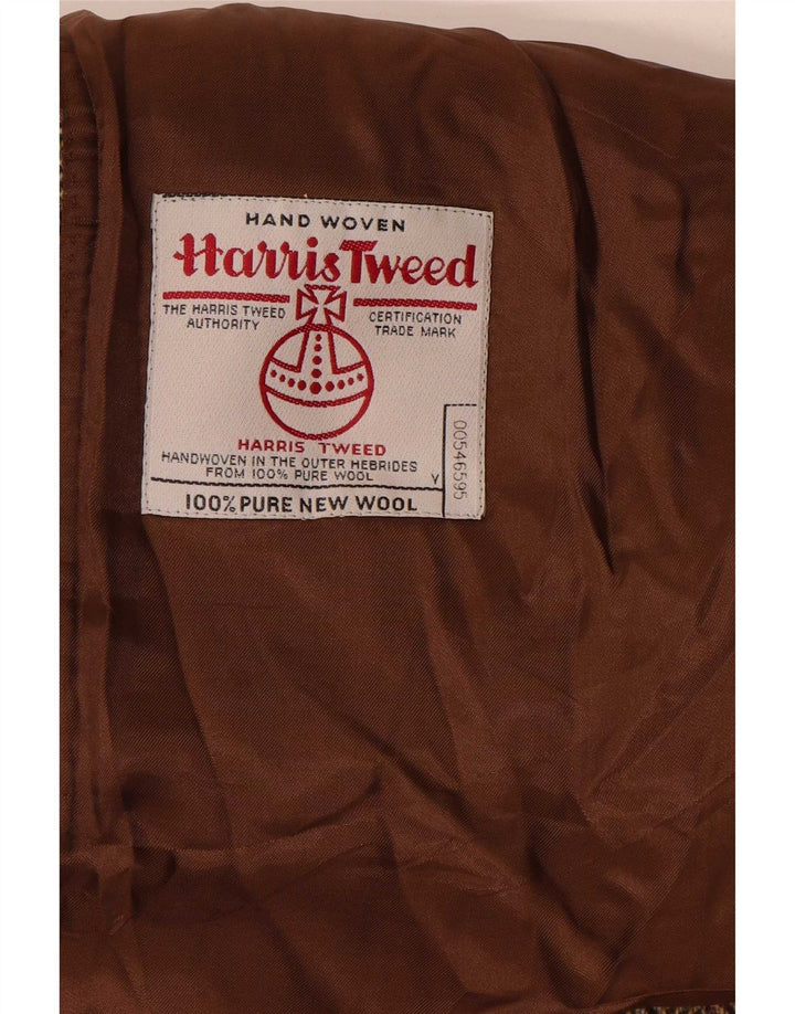 Męska marynarka Harris Tweed UK 44 2XL Brązowa klasyczna jodełka
