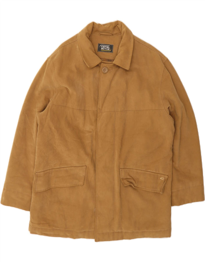 CAMEL ACTIVE Mens Overcoat IT 50 Large Brown Cotton Vintage Camel Active and Second-Hand Camel Active from Messina Hembry 
