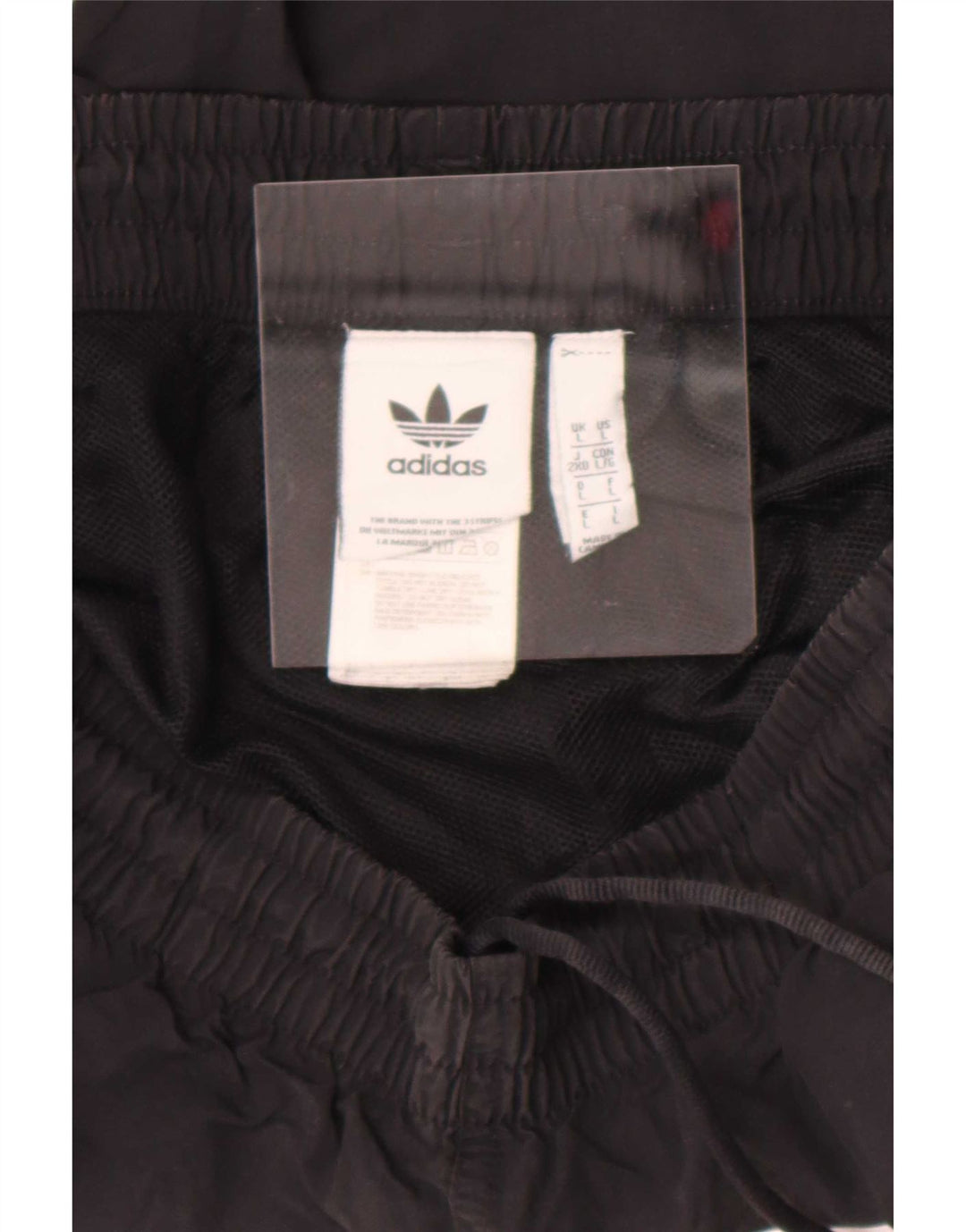 Męskie spodenki sportowe Adidas, duże, czarne, nylonowe