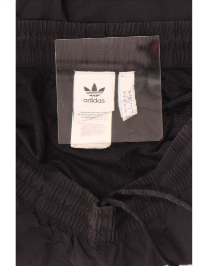 Męskie spodenki sportowe Adidas, duże, czarne, nylonowe