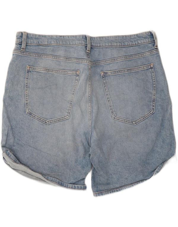 Marks & Spencer Damskie spodenki jeansowe Boyfriend UK 16, duże W38, niebieskie