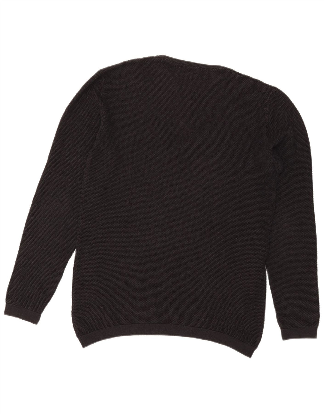 Męski sweter z okrągłym dekoltem Zara, duży, czarny