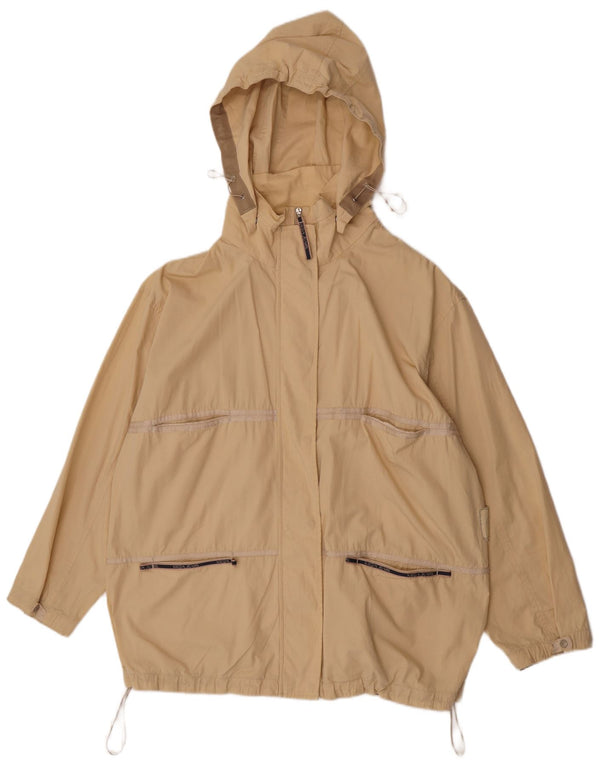 Damska kurtka oversize Utility firmy Krizia Jeans UK 14, duża, żółta bawełna