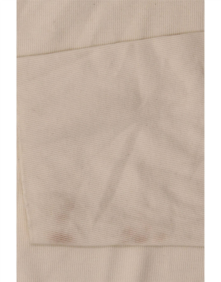 Damski top oversize Zara z długim rękawem, UK 14, średnia biała bawełna