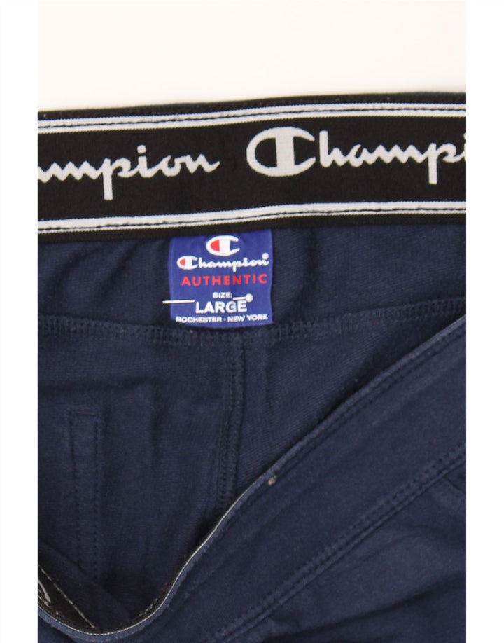 CHAMPION Womens Tracksuit Trousers UK 14 Large  Navy Blue Vintage Champion and Second-Hand Champion from Messina Hembry 