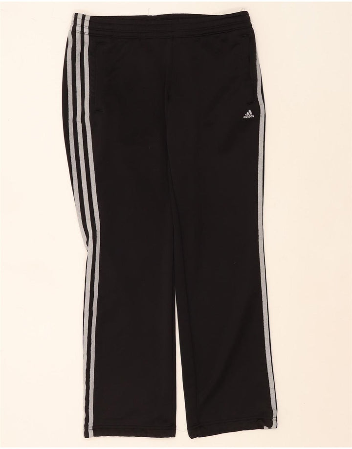 Damskie spodnie dresowe Adidas UK 8/10, małe, czarne, poliestrowe