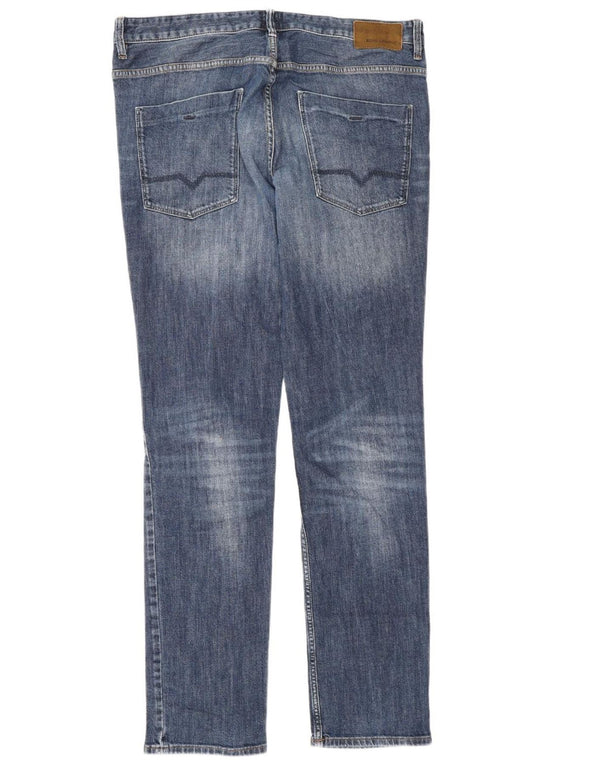 Hugo Boss Męskie Denizen Slim Jeans W36 L36 Niebieskie bawełniane