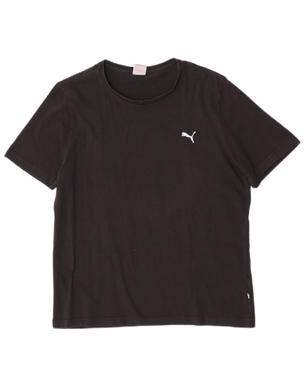 T-shirt męski Puma XL, czarny, bawełniany