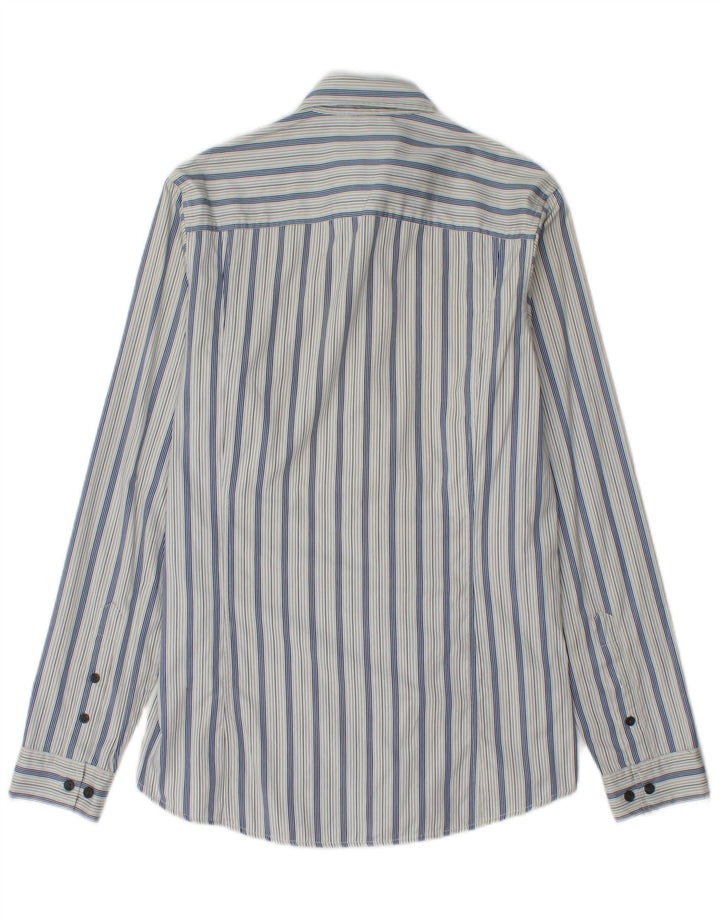 Koszula męska Calvin Klein Jeans, mała, bawełniana w niebieskie paski