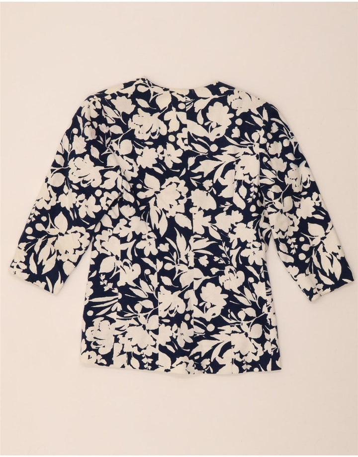 LUISA SPAGNOLI Damska marynarka z rękawem 3/4 IT 46, duża, granatowa