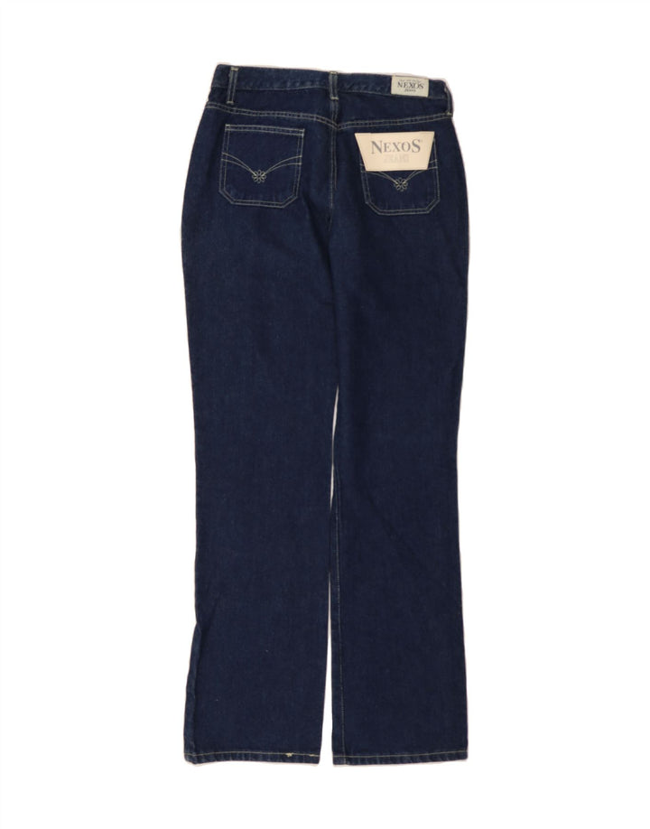 NEXOS Womens Straight Jeans IT 46 Large W30 L33 Navy Blue Vintage Nexos and Second-Hand Nexos from Messina Hembry 