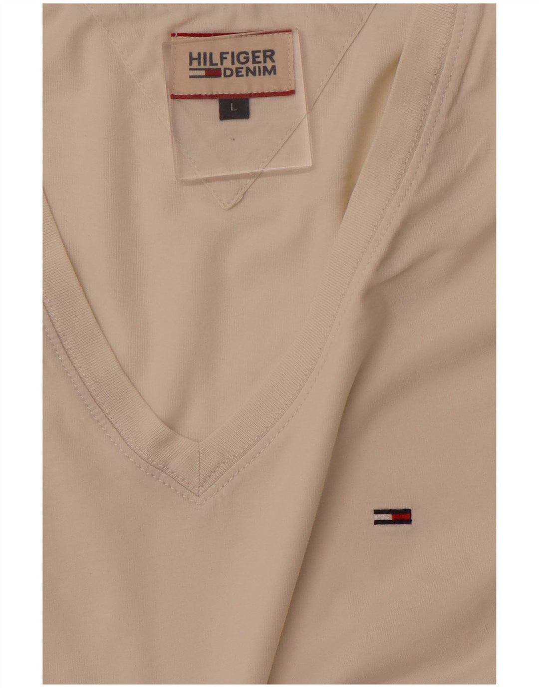 T-shirt męski TOMMY HILFIGER, duży, biały