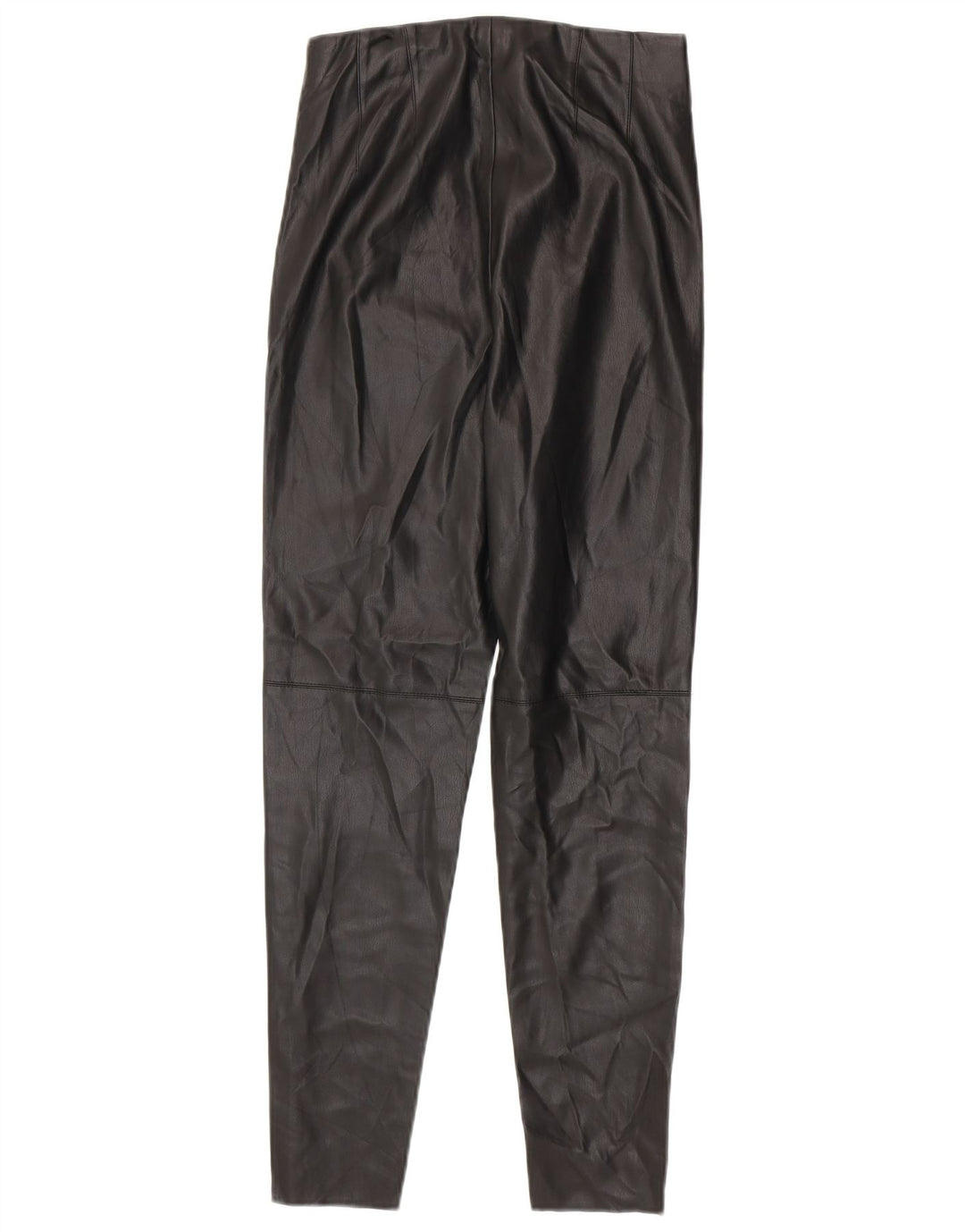 Damskie legginsy ze sztucznej skóry Zara, średnie W28 L27, czarne, poliuretanowe