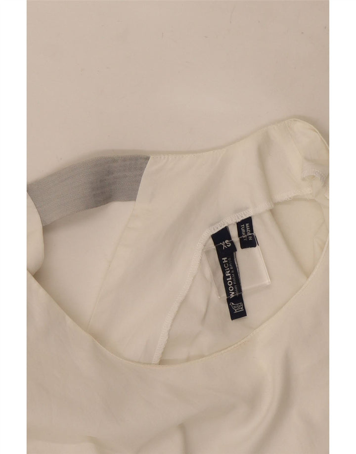 Damska sukienka oversize bez rękawów Woolrich UK 6 XS w kolorze białym