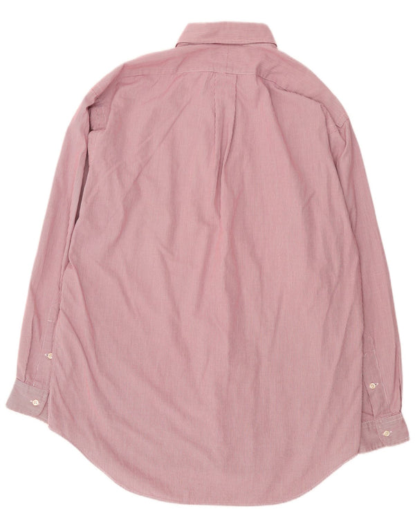 Ralph Lauren Mens Blake Loose Fit Shirt Medium Pink Check Cotton