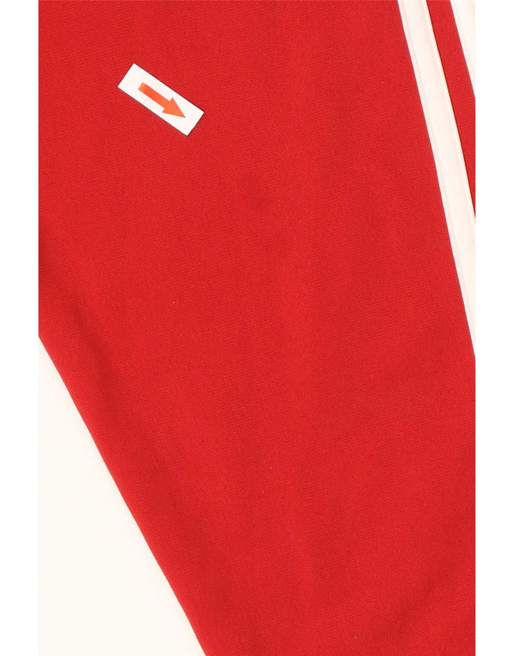 Adidas Męska bluza dresowa XL Czerwona poliestrowa