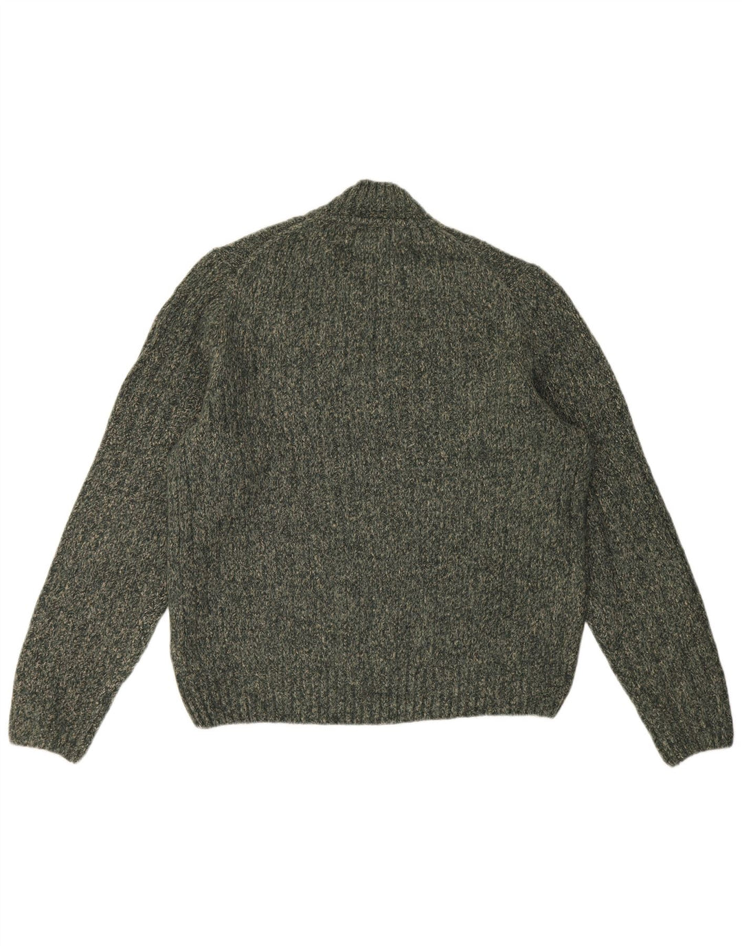 Marks & Spencer Męski sweter z golfem, duży, khaki, akryl