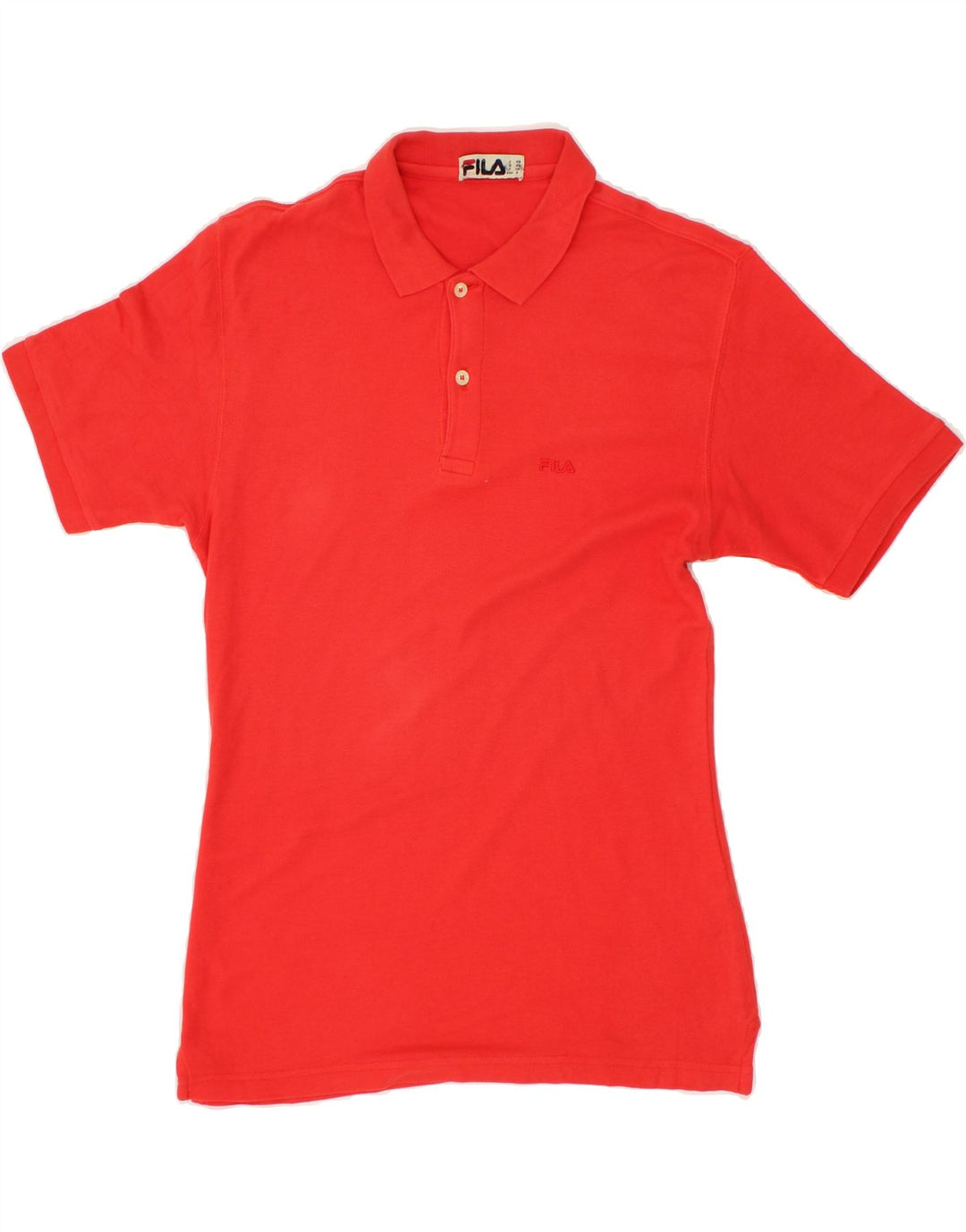 FILA Mens Polo Shirt IT 46 Small Red Cotton Vintage Fila and Second-Hand Fila from Messina Hembry 