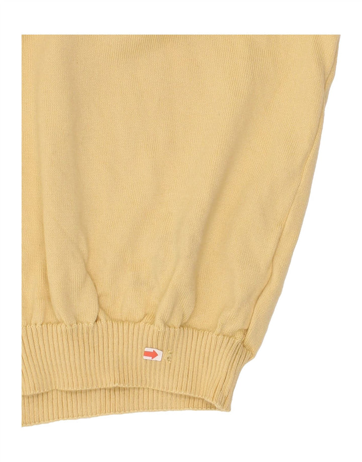 PAUL & SHARK Męski sweter zapinany na zamek, 3XL, żółta wełna